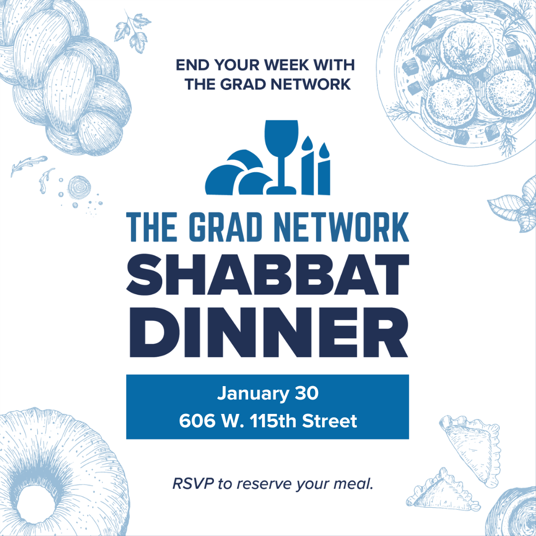 The Grad Network Shabbat Dinner | January 30 - logo